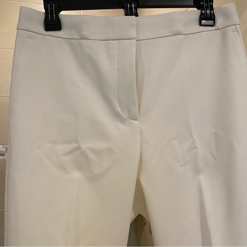 Ann Taylor High Waist Ankle Pants Dressy Size 4 in Winter White NWT NEW